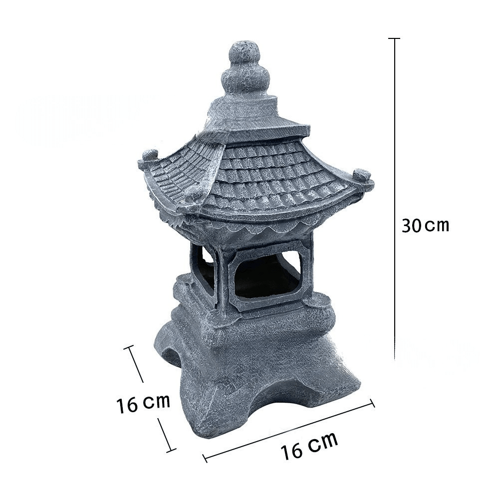 Japanese Pagoda Zen Garden Solar Lantern - EireGuard