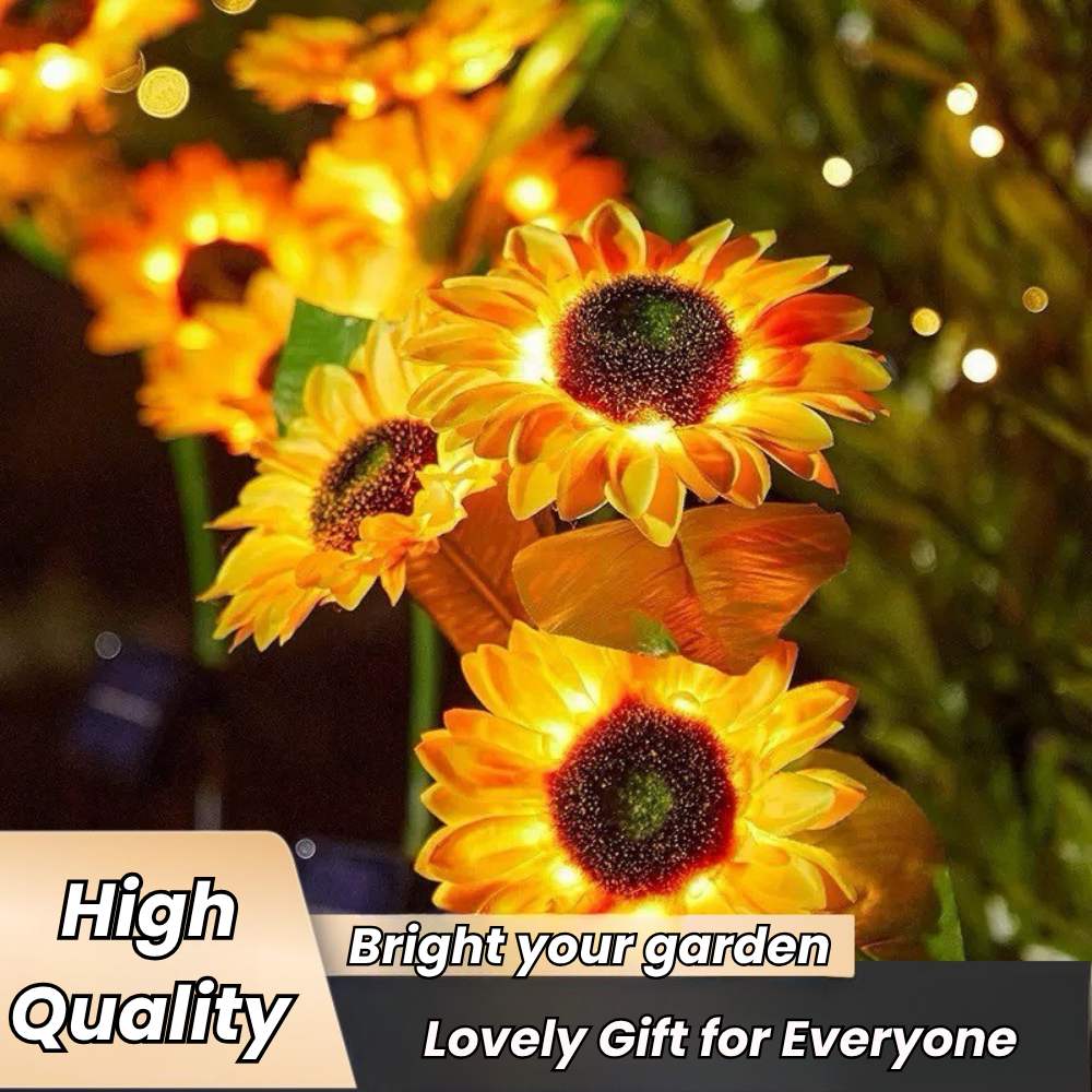 Realistic  Solar Sunflower Lights