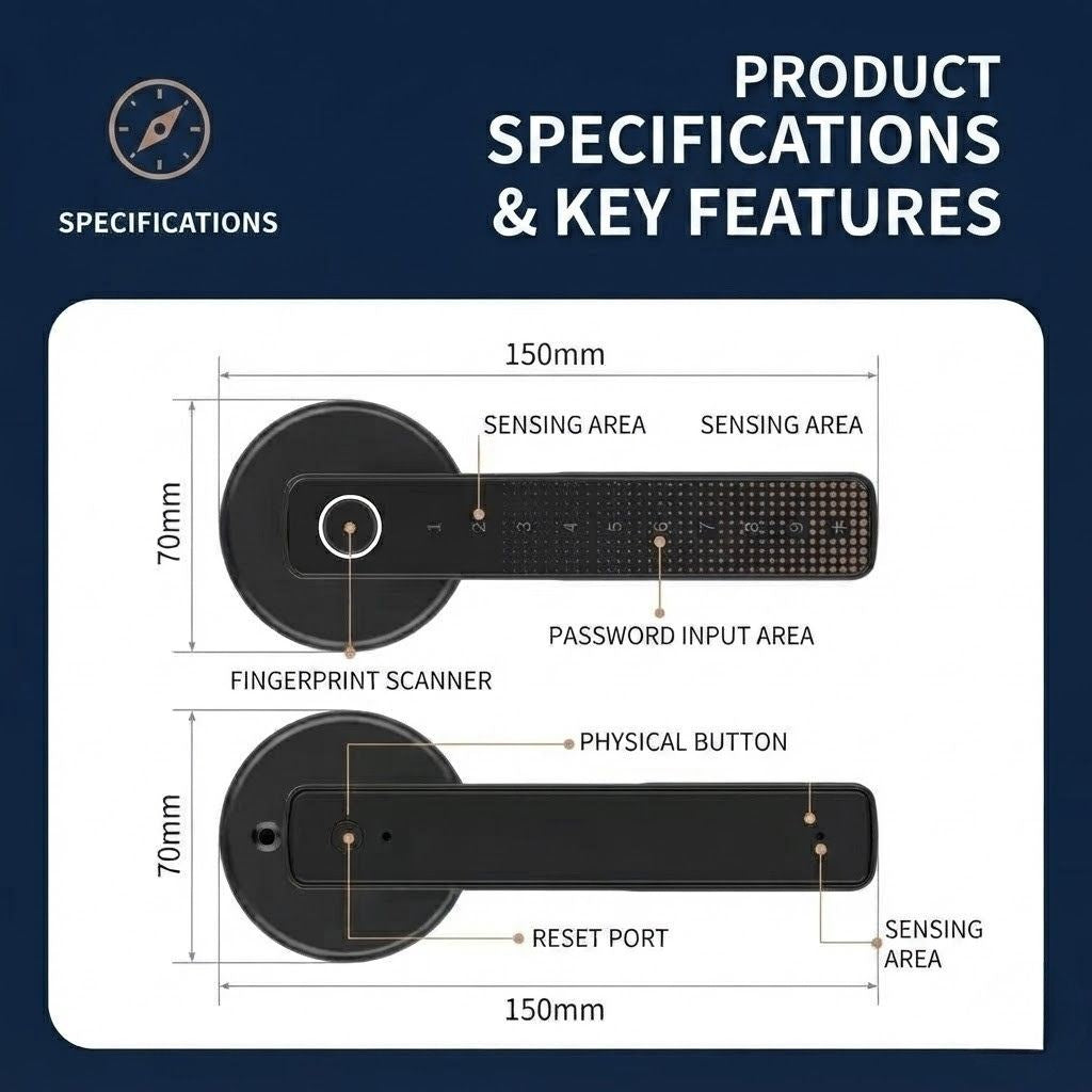 EireGuard Smart Biometric Door Lock