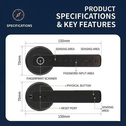 EireGuard Smart Biometric Door Lock