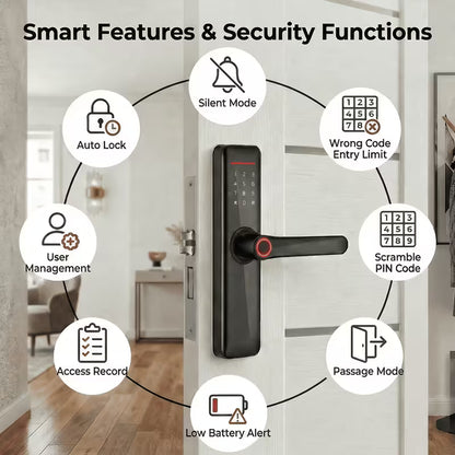 Smart Electronic Door Lock with Touchscreen Keypad