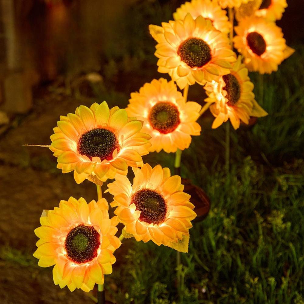 Realistic  Solar Sunflower Lights