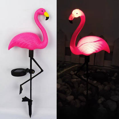 Vibrant Solar Powered Flamingo Lawn Ornaments