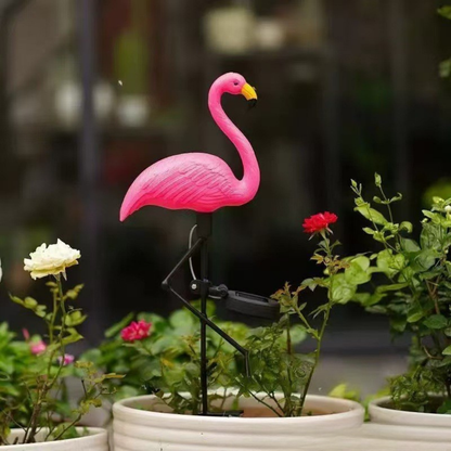 Vibrant Solar Powered Flamingo Lawn Ornaments