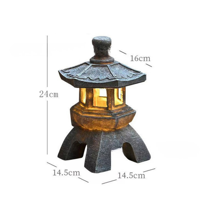 Japanese Pagoda Zen Garden Solar Lantern