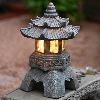 Japanese Pagoda Zen Garden Solar Lantern