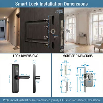Smart Electronic Door Lock with Touchscreen Keypad