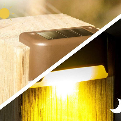Minimalist Solar Powered Step & Railing Lights