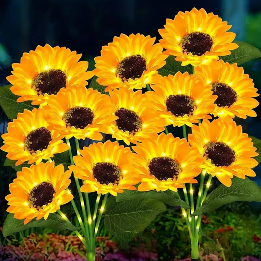 Realistic  Solar Sunflower Lights