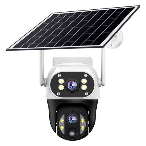 EireGuard Dual-Lens Solar PTZ Security Camera