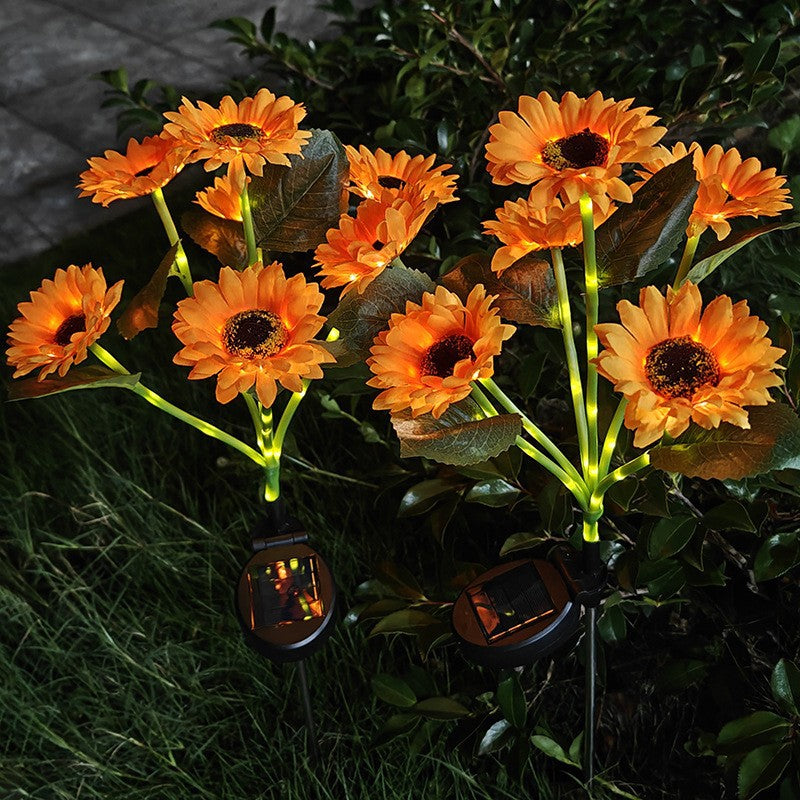 Realistic  Solar Sunflower Lights