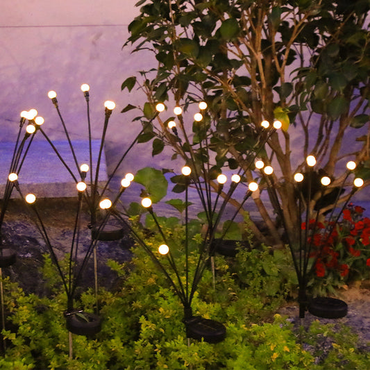 Solar Firefly Garden Lights Starburst Decor