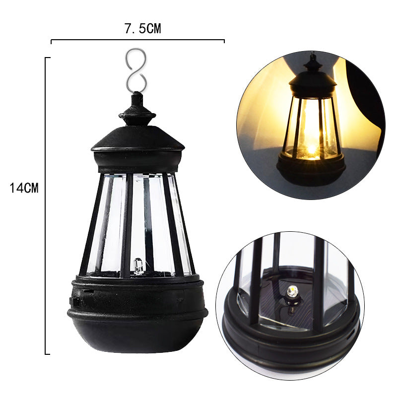 Playful Cat Silhouette Solar Lantern
