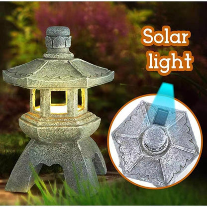 Japanese Pagoda Zen Garden Solar Lantern
