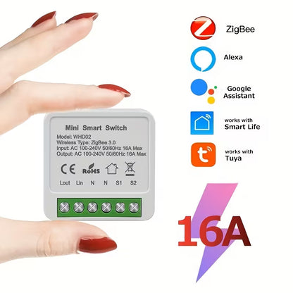 Wifi/Zigbee Tuya Smart Life Mini Switch 16A