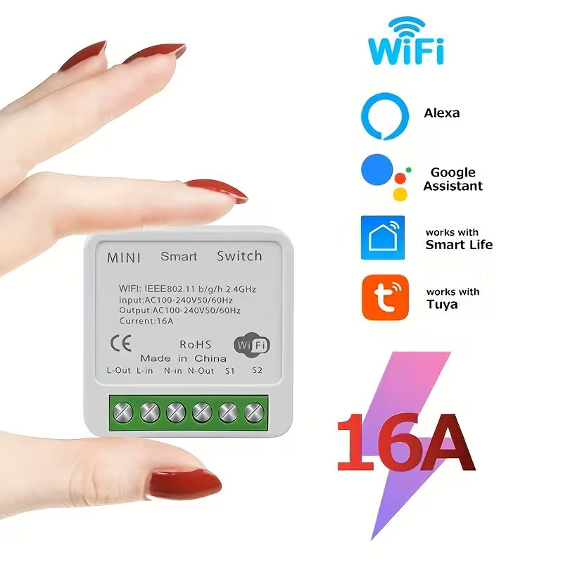 Wifi/Zigbee Tuya Smart Life Mini Switch 16A