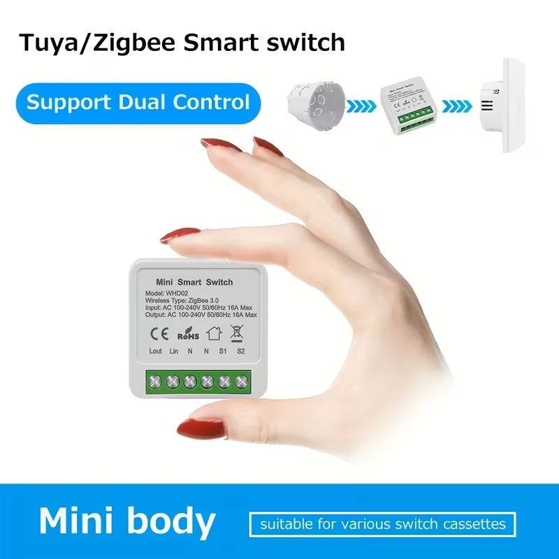 Wifi/Zigbee Tuya Smart Life Mini Switch 16A