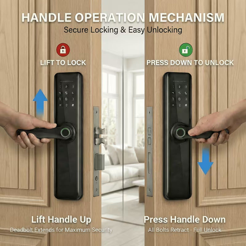 Smart Electronic Door Lock with Touchscreen Keypad