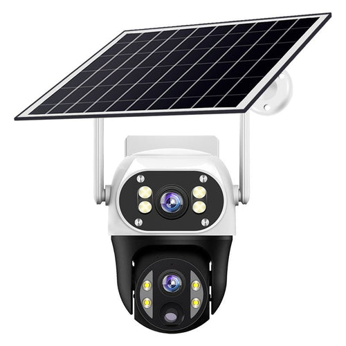 EireGuard Dual-Lens Solar PTZ Security Camera - EireGuard