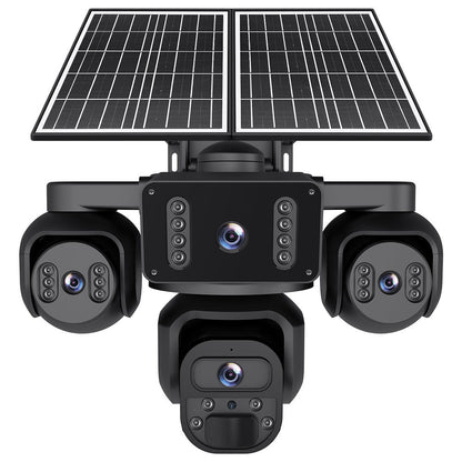 EireGuard Pro 3-Lens Solar Security Camera (Black Edition) - EireGuard