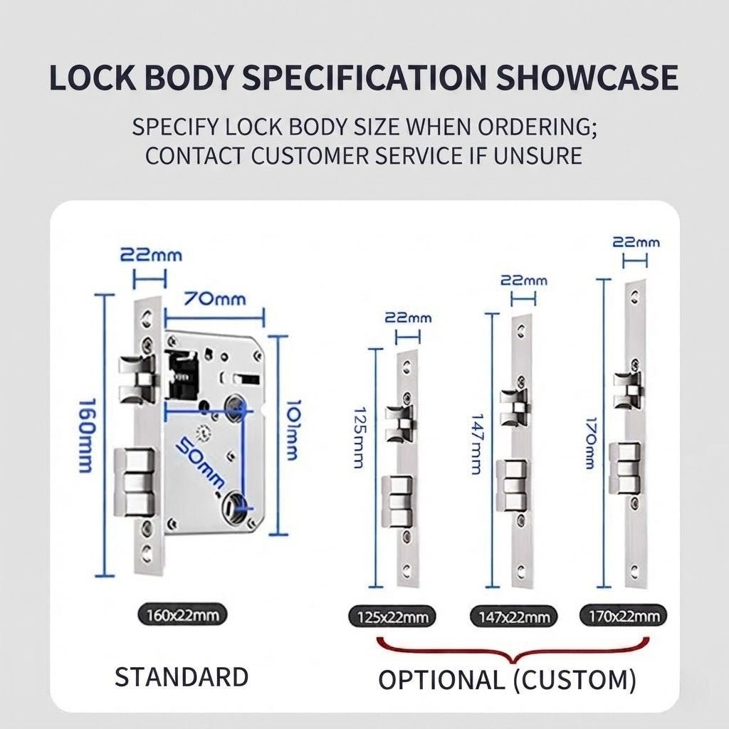 EireGuard Pro Smart Biometric Door Lock (Long Plate Edition) - EireGuard