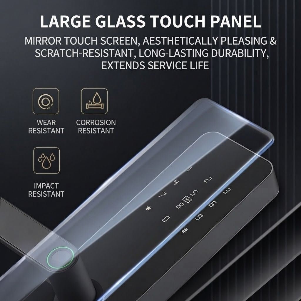 EireGuard Pro Smart Biometric Door Lock (Long Plate Edition) - EireGuard