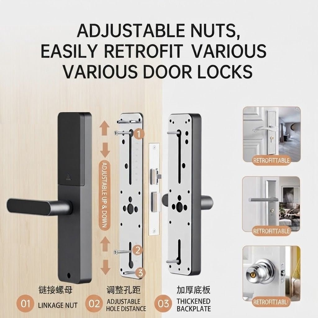 EireGuard Pro Smart Biometric Door Lock (Long Plate Edition) - EireGuard