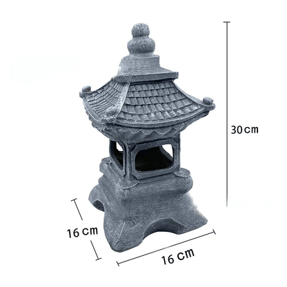 Japanese Pagoda Zen Garden Solar Lantern - EireGuard