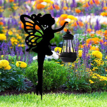 Playful Cat Silhouette Solar Lantern - EireGuard