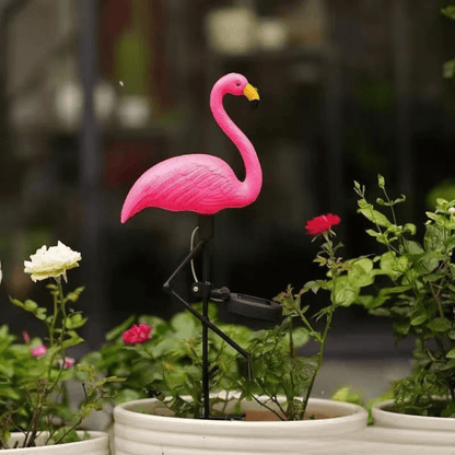 Vibrant Solar Powered Flamingo Lawn Ornaments - EireGuard